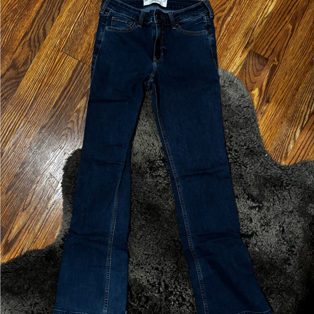 Hollister Dark Blue Women's Boot Cut Jeans
